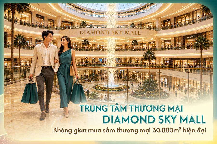 Phối cảnh Diamond Sky Mall